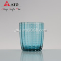 Regular Bright Colored Dot Decoration Stemless Wine Glass